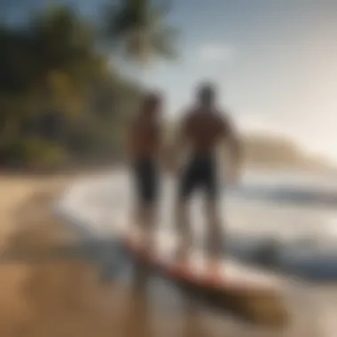 A gathering of surfers enjoying the festivities