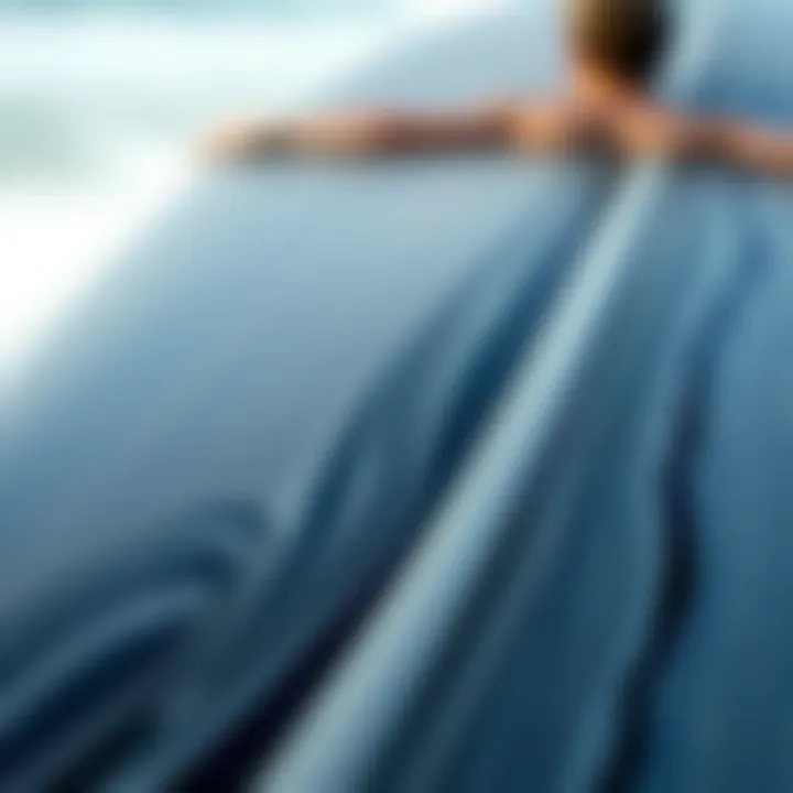 Close-up of fiberglass texture and construction