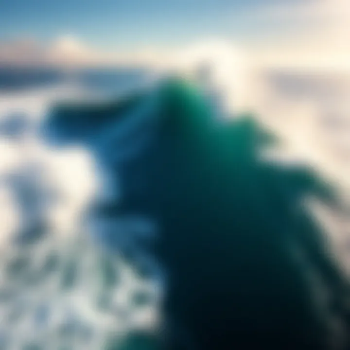 The Power of Jaws: A Surfer's Dream Aerial view of the surf break at Jaws