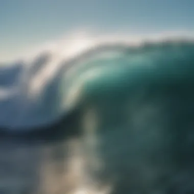 Close-up of ocean waves creating a rhythmic sound pattern