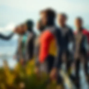 Comparison of different wetsuit styles