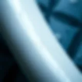 Close-up view of fiberglass fin roller texture and finish