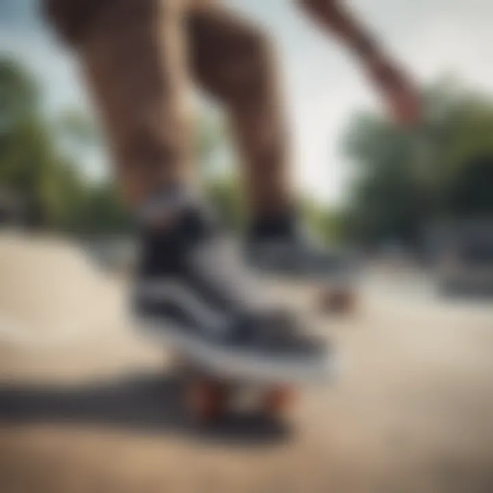 Skateboarders enjoying their Vans shoes at a local skatepark in Massachusetts