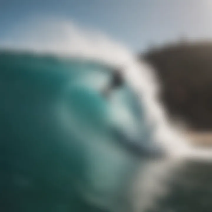 A vibrant half pipe in use, showcasing surfers practicing their skills and having fun.