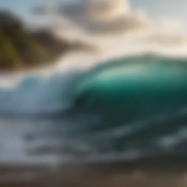 Powerful Waves Crashing on the Shore Close-up of powerful waves crashing on the shore