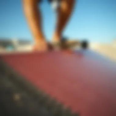 Ramp Surface Finishing Techniques Close-up of ramp surface finishing techniques