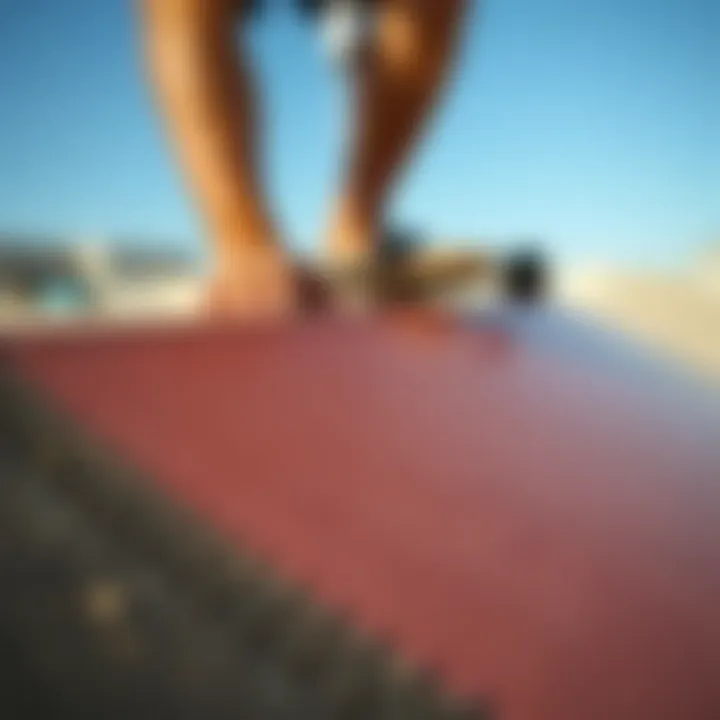 Ramp Surface Finishing Techniques Close-up of ramp surface finishing techniques