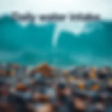 A motivational poster encouraging daily water intake