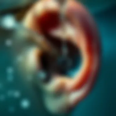 Understanding Water Trapped in the Ear Canal Illustration depicting water trapped in the ear canal