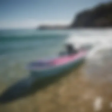 A close-up of advanced technology on an electric surfboard