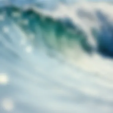 Endurance and Strength Through the Waves Close-up of ocean waves symbolizing endurance and strength
