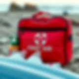 Essential first aid kit for surfers