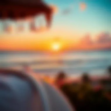 Breathtaking Sunset at Estero y Mar Stunning sunset view over Estero y Mar beach, perfect for surfers