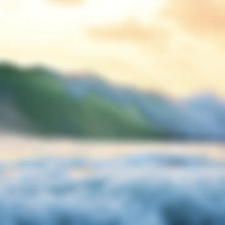 Thrilling Surf Waves at Estero y Mar Wave crashing on the shore, ideal for surfboarding