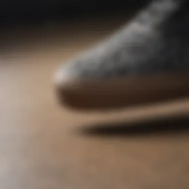 Close-up view of Vans shoe sole showcasing grip pattern