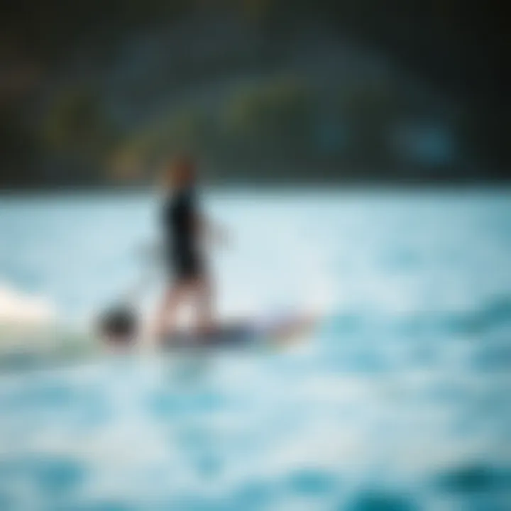 E-Foiling Accessibility User enjoying e-foiling experience on water, highlighting accessibility