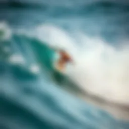 Dynamic performance of an 8.25 surfboard deck on the waves