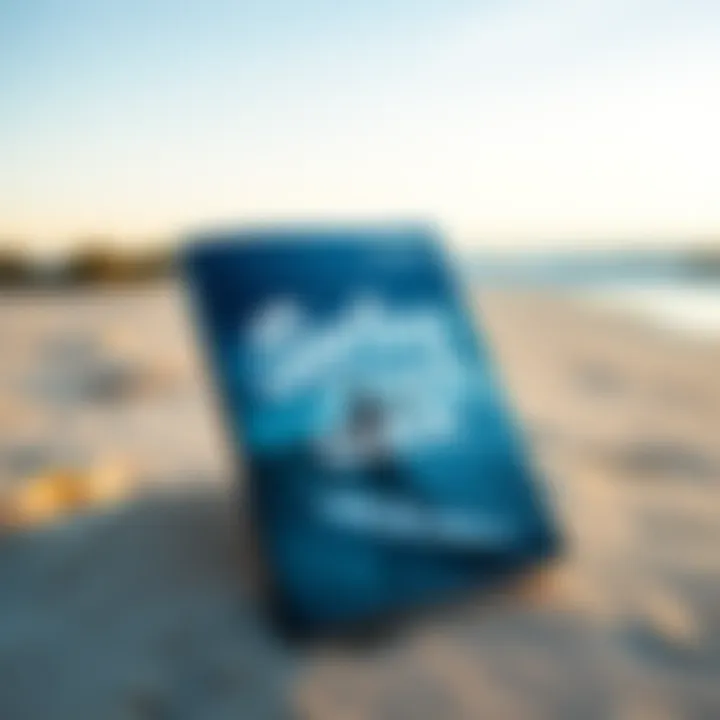 Surfing Fitness Guide Surfing workout plan book on a beach