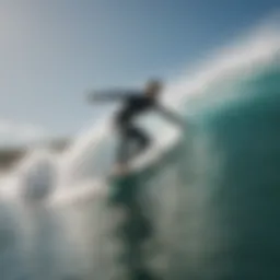 A vibrant virtual surf competition showcasing skilled surfers