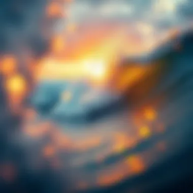 Editing surf footage using software tools.