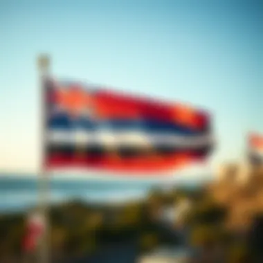 Close-Up of International Code Flag Meaning Close-up of a specific International Code Flag and its meaning