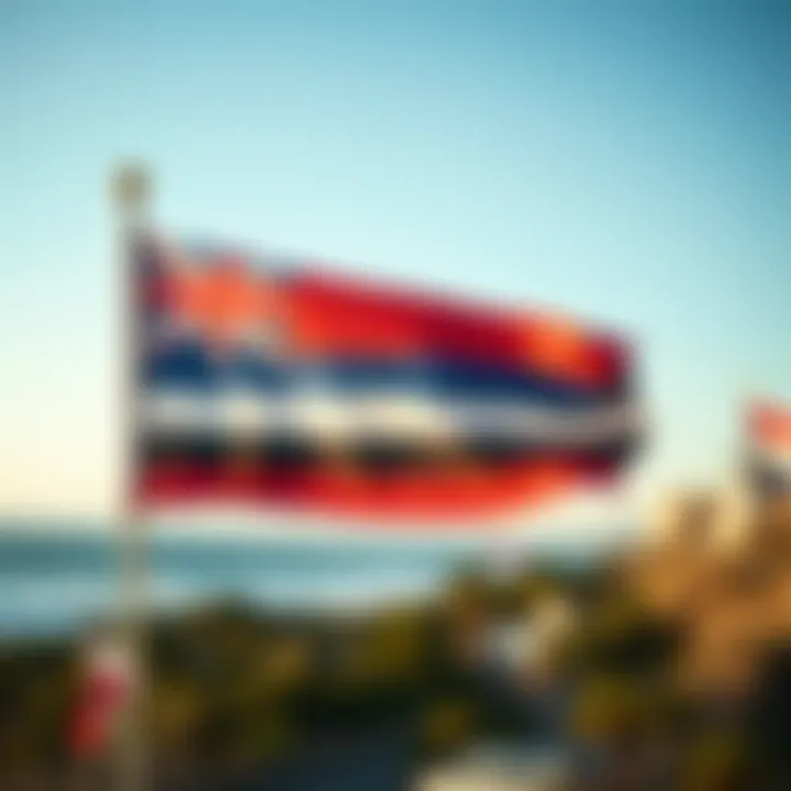 Close-Up of International Code Flag Meaning Close-up of a specific International Code Flag and its meaning