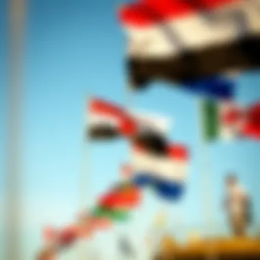 Colorful International Code Flags Colorful International Code Flags waving in the breeze