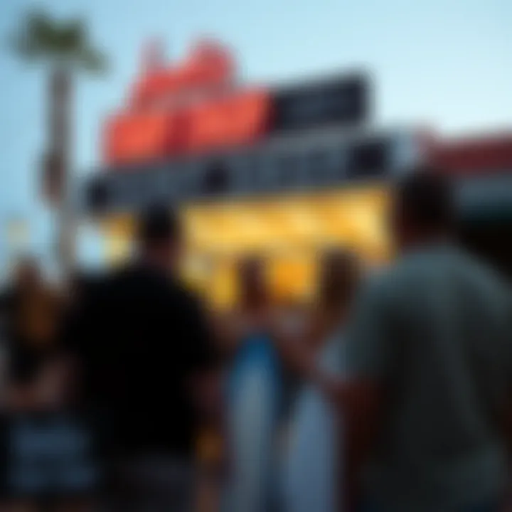 Community event at Jacks Surf Shop featuring local surf enthusiasts