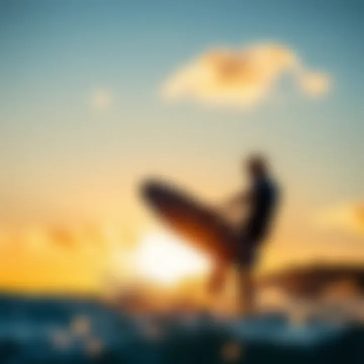 Illustration of kitesurfing foil maintenance tips and care