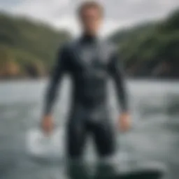 An innovative Manera wetsuit showcasing advanced design features