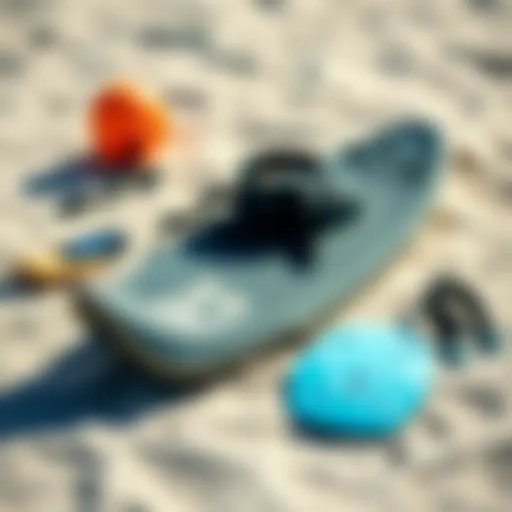 Essential Skimboarding Gear Essential skimboarding gear laid out