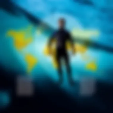 Visual representation of environmental impacts related to wetsuit production and materials.