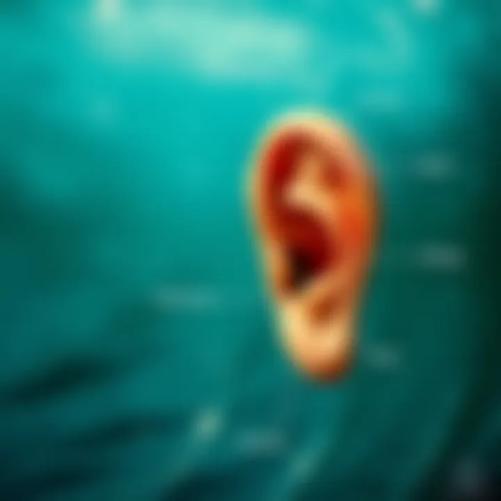 Anatomy of Surf Ears Diagram showcasing ear anatomy for surfers