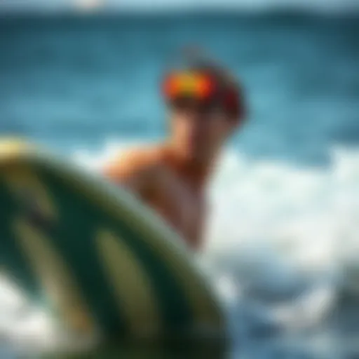 Enhancing Performance with Surf Ears Surfer in action with surf ears