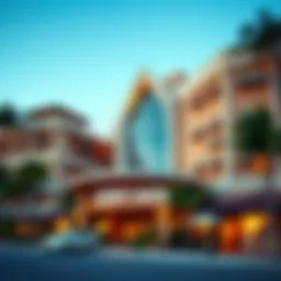 Exterior view of Surfjack Waikiki showcasing its unique architectural design