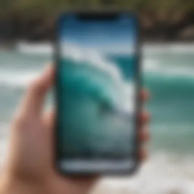 Detailed surf report displayed on a smartphone