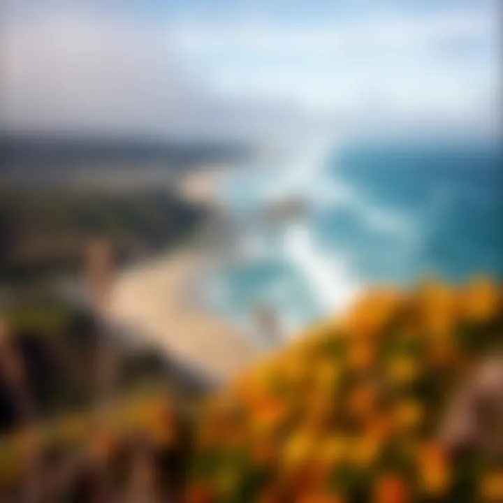 Aerial View of Linda Mar's Coastline Aerial view of Linda Mar showcasing its coastline