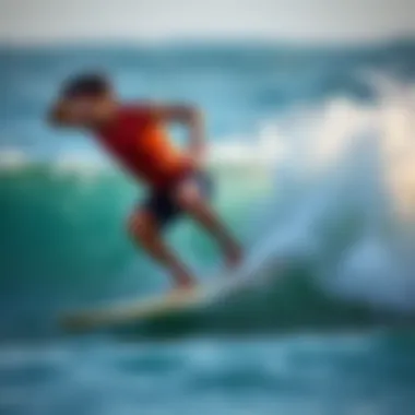 Expert Maneuvering on a Carving Longboard An action shot of a rider expertly maneuvering a carving longboard