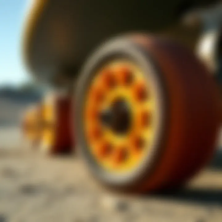 Longboard Wheels for Optimal Carving Close-up of longboard wheels designed for optimal carving