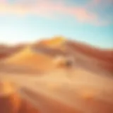 A vibrant dune landscape perfect for sand surfing