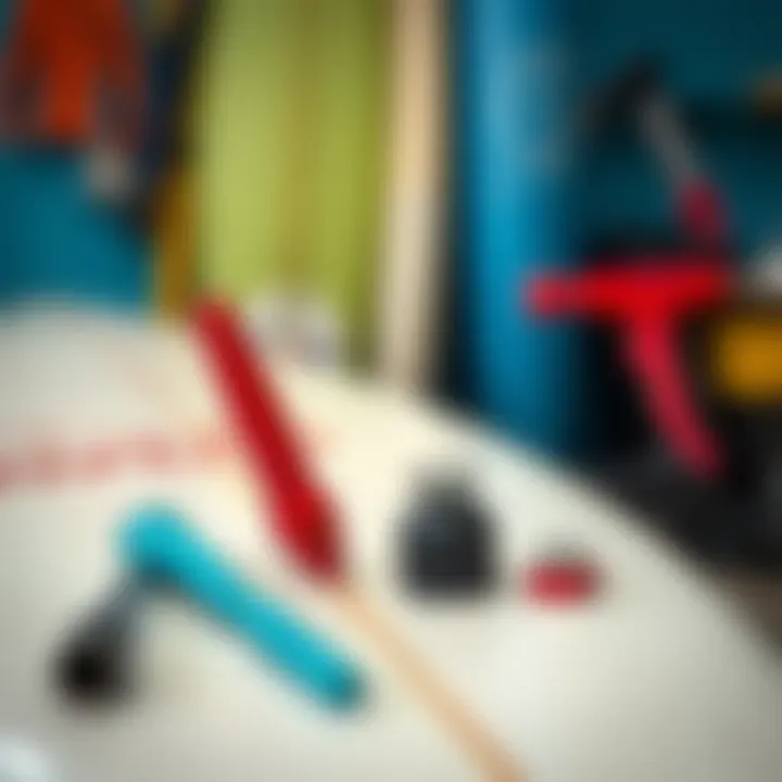 Maintenance tools and materials for surfboards