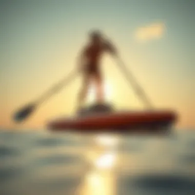 Innovative Motorized SUP Design An innovative design of a motorized SUP showcasing its unique features.