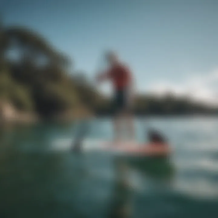 Safety features integrated into a powered stand-up paddle board