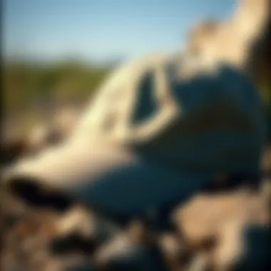 A showcase of eco-friendly baseball caps made from sustainable materials