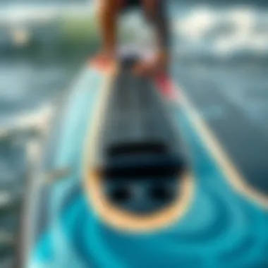 Intricate Design Features of Jet Body Board Close-up of jet body board design features