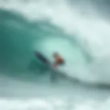 Dynamic Wave Action of Jet Body Board Dynamic jet body board in action on a wave