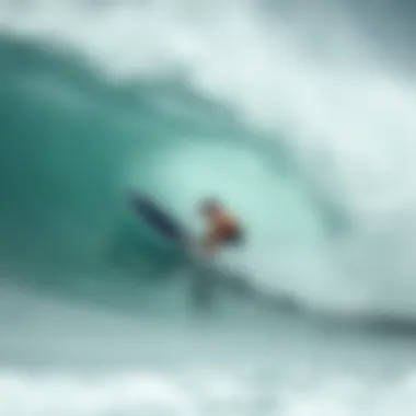 Dynamic Wave Action of Jet Body Board Dynamic jet body board in action on a wave