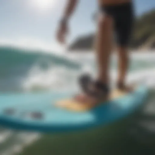 Nixon Ultratide smartwatch on a surfboard