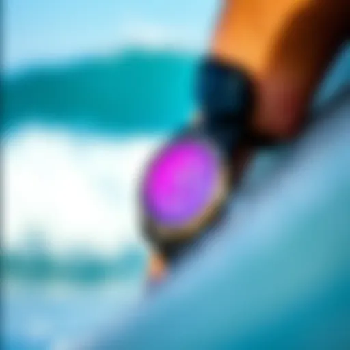 Close-up of the Rip Curl Ultimate Tide Watch showcasing its sleek design