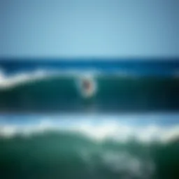 Surfers catching waves at South Shore